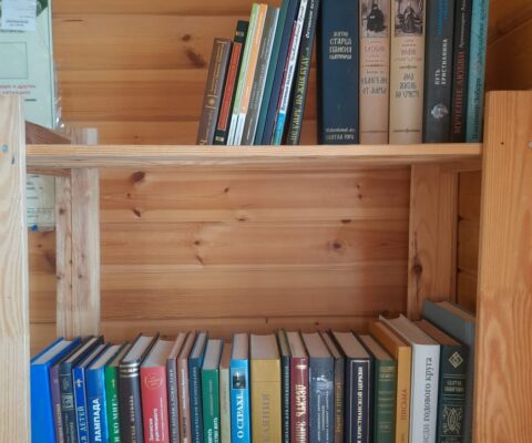 Храму подарили книги св. отцов и подвижников Церкви для храмовой библиотеки