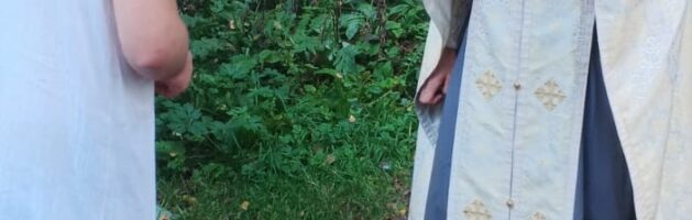 Иерей Алексей Дорохин совершил Таинство Крещения р.б. воина Иоанна на святом источнике